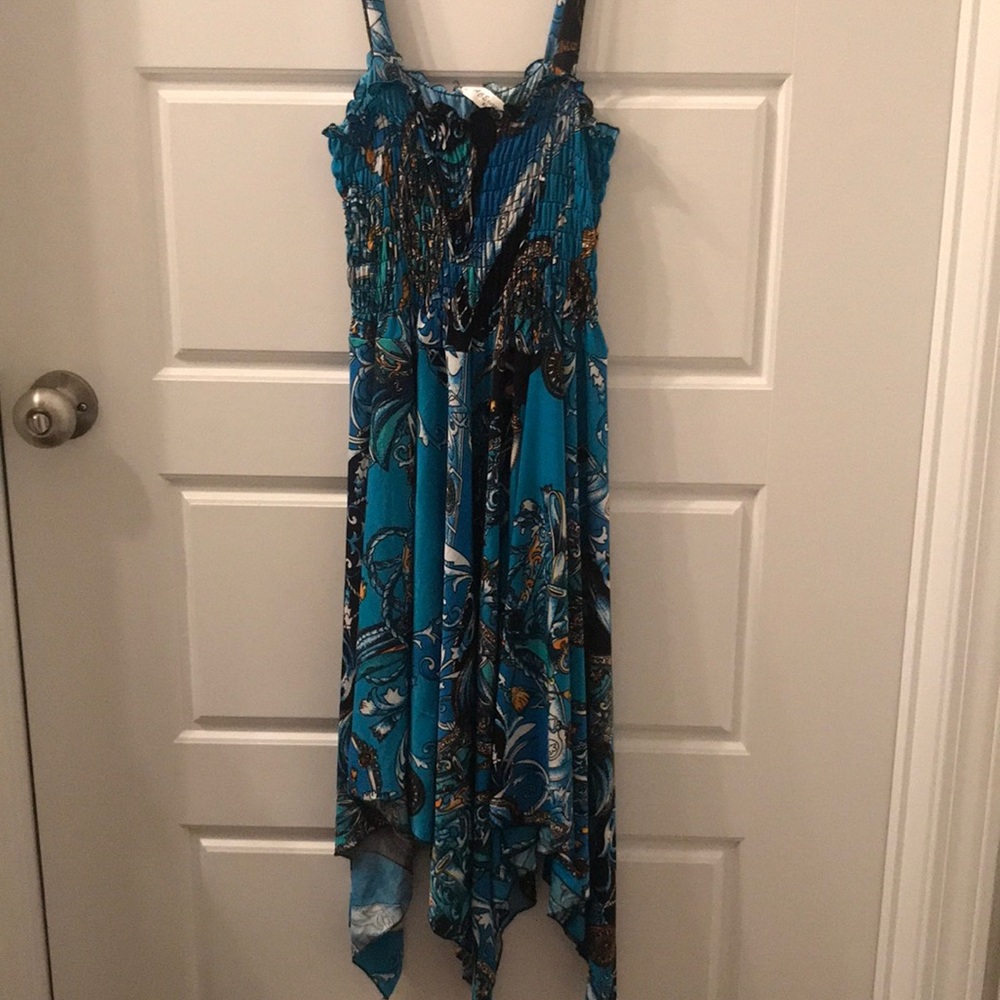 Green summer dress size Large